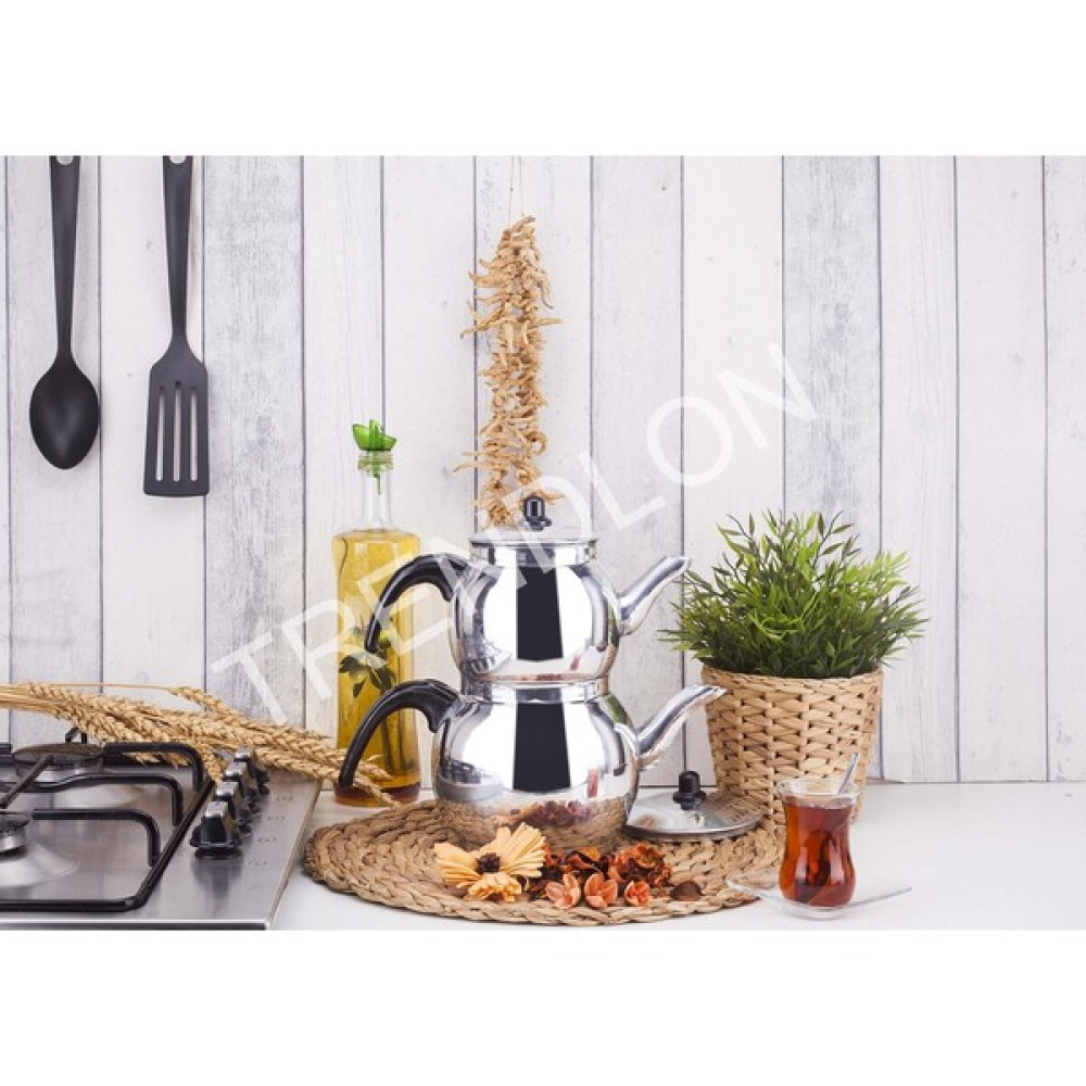 Elmas Home Süzgeçli Alüminyum Çaydanlık Küre Yuvarlak Çaydanlık Mini Boy - Beyaz - 0 Çay / Çaydanlık Setleri Fiyatı