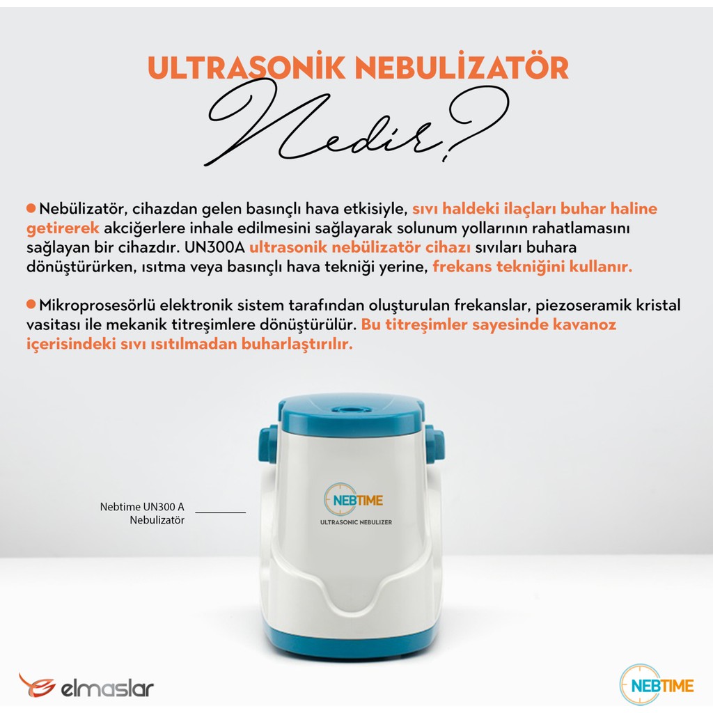 Elmaslar UN300A Ultrasonik Nebulizatör Diğer Fiyatı