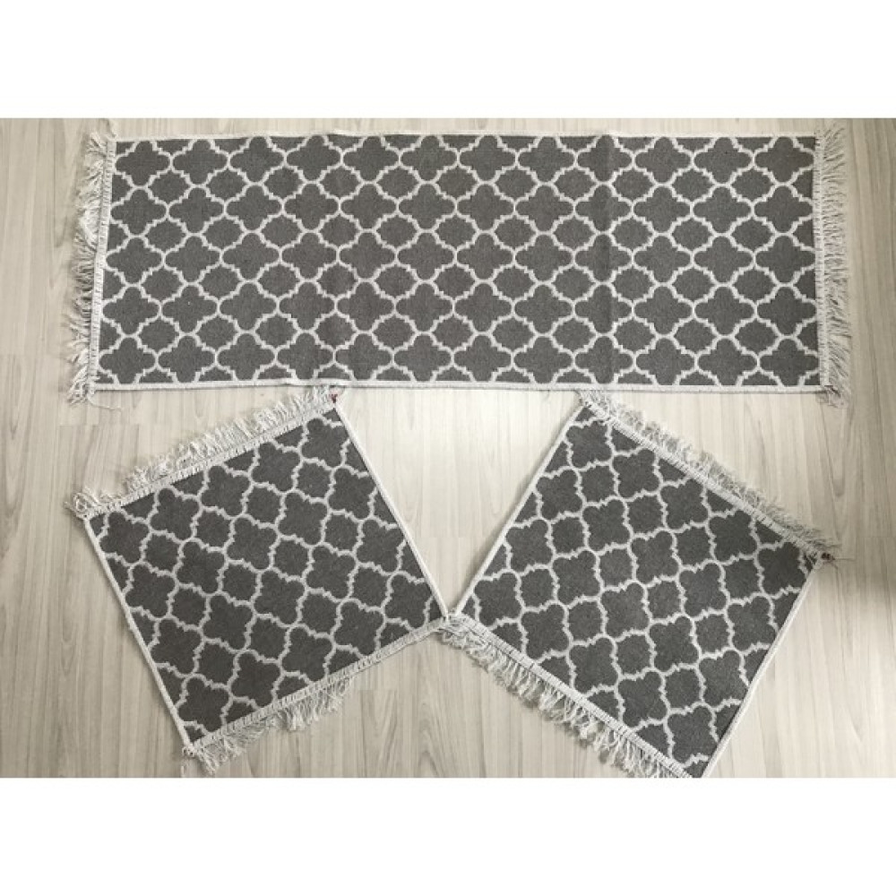 Elmass Oto Koltuk Kilim Seti (Gri-Beyaz) - Gri - Beyaz Oto Koltuk Minderi Fiyatı