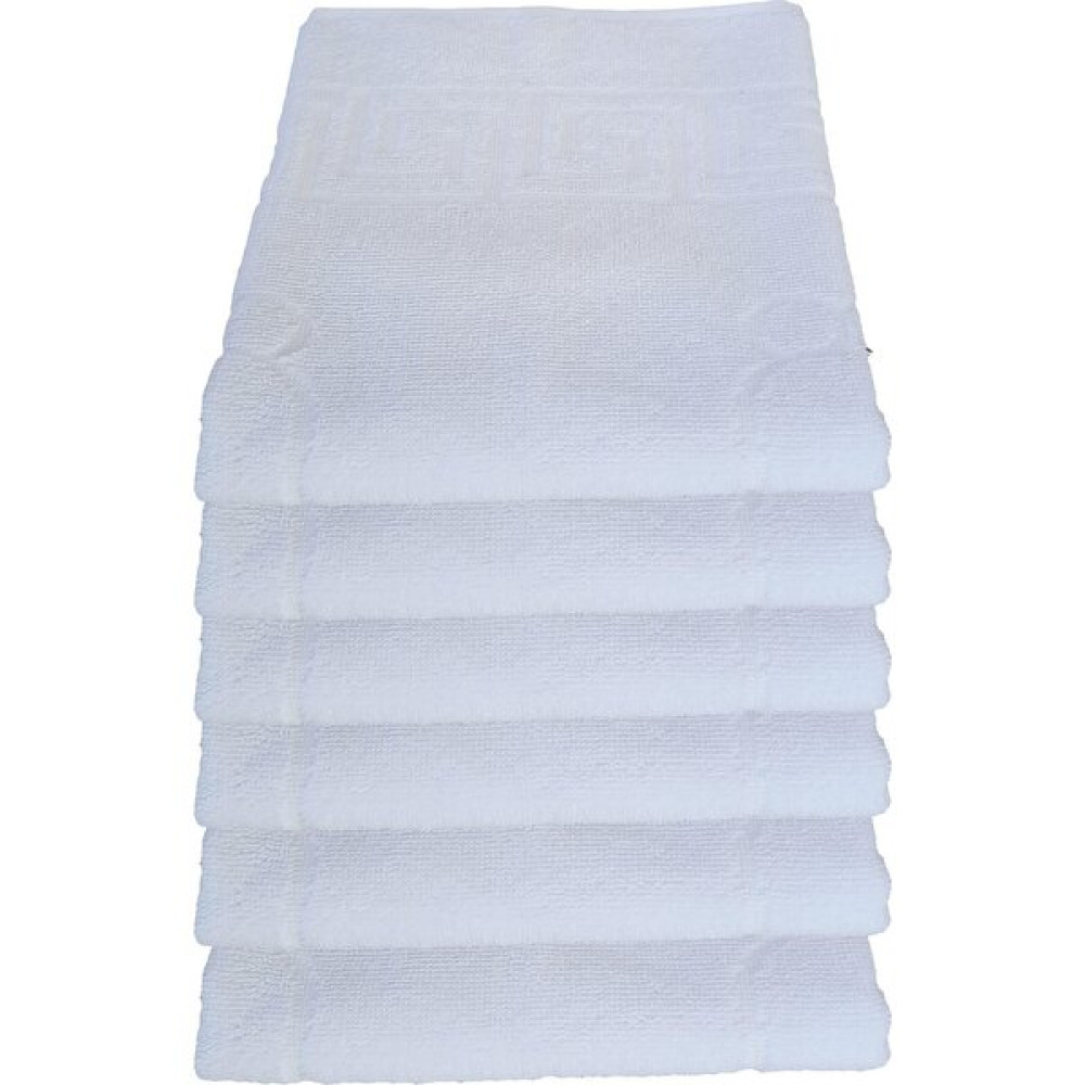 Elmira 6'lı Ayak Izli Banyo Paspas Pamuklu Ayak Havlusu 50 x 70 cm - Renkli - 48 x 72 cm Ayak Havlusu Fiyatı