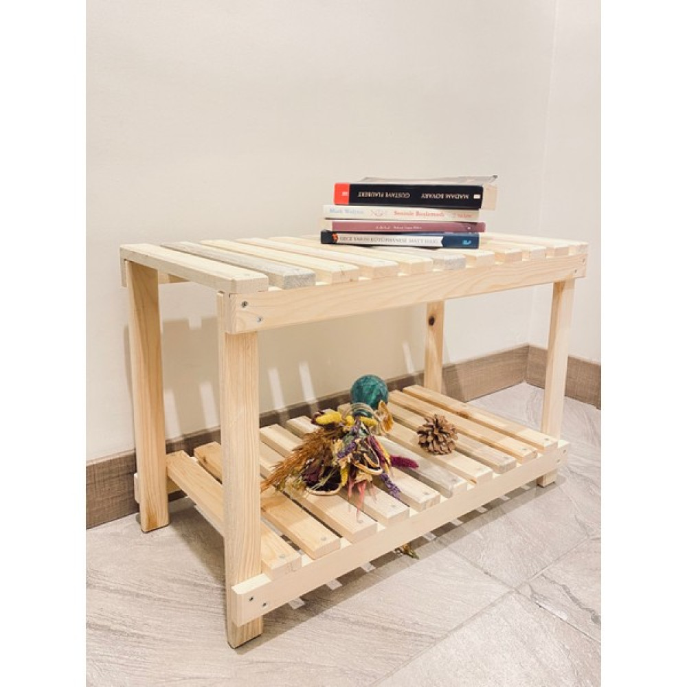 Elmobsan Doğal Ahşap Mutfak, Banyo, Hol, Antre, Mobilya, Çok Amaçlı Düzenleyici - 80 cm - Bej Gardrop & Dolap Fiyatı