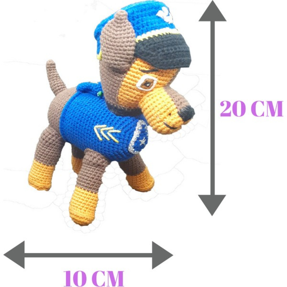 Elnisa Paw Petrol Köpek Amigurumi Örgü Bebek Bebek Oyuncakları Fiyatı