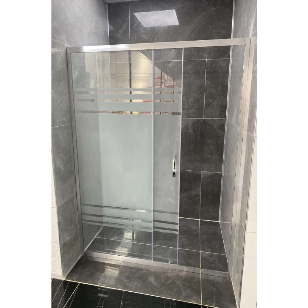 Eloksal Desenlı 5Mm Camlı Yukseklık 180 Cm Duz Dusakabın Duşakabin Fiyatı