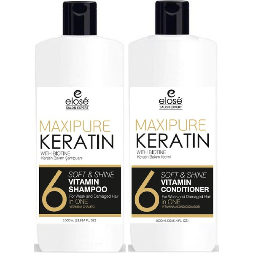 Elose Keratin Saç Bakım Seti Şampuan + Krem 1000 ml Saç Kurutma Makineleri Fiyatı