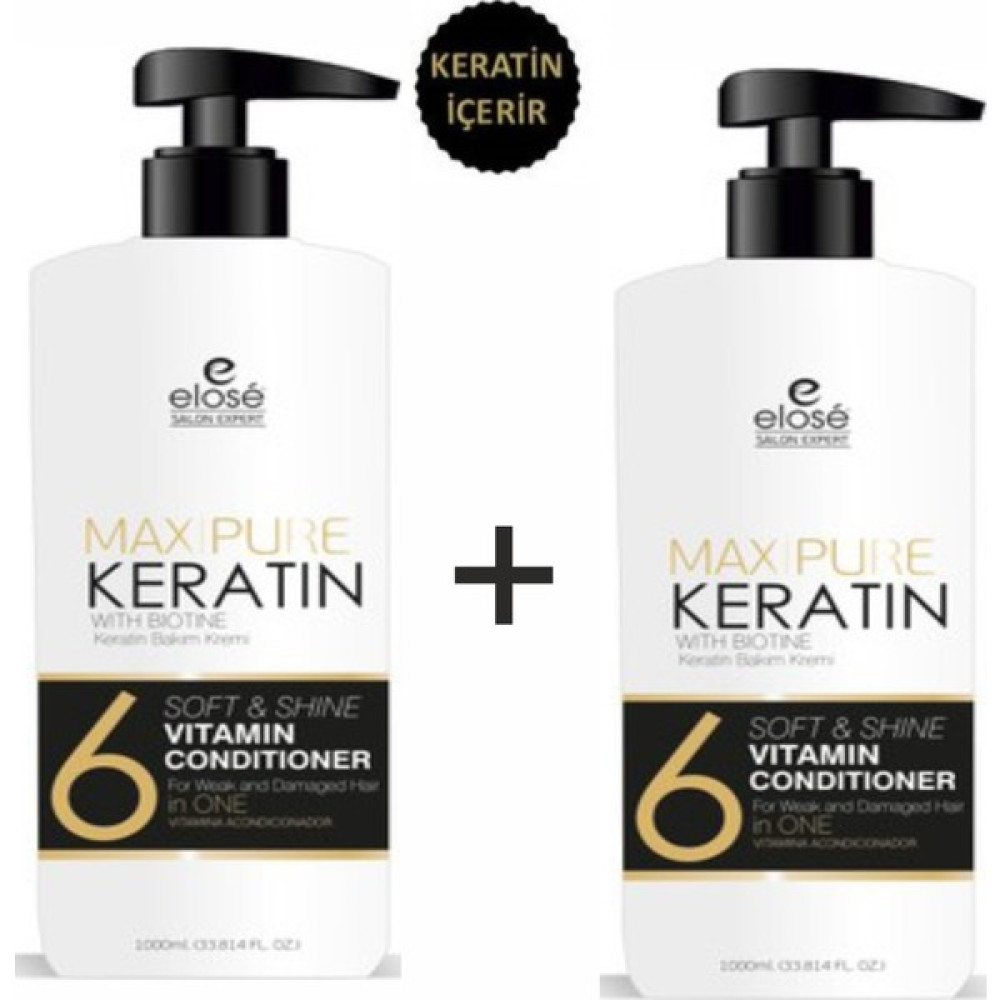 Elose Keratin Saç Kremi 1000 ml x 2'li Şampuan ve Saç Kremi Fiyatı
