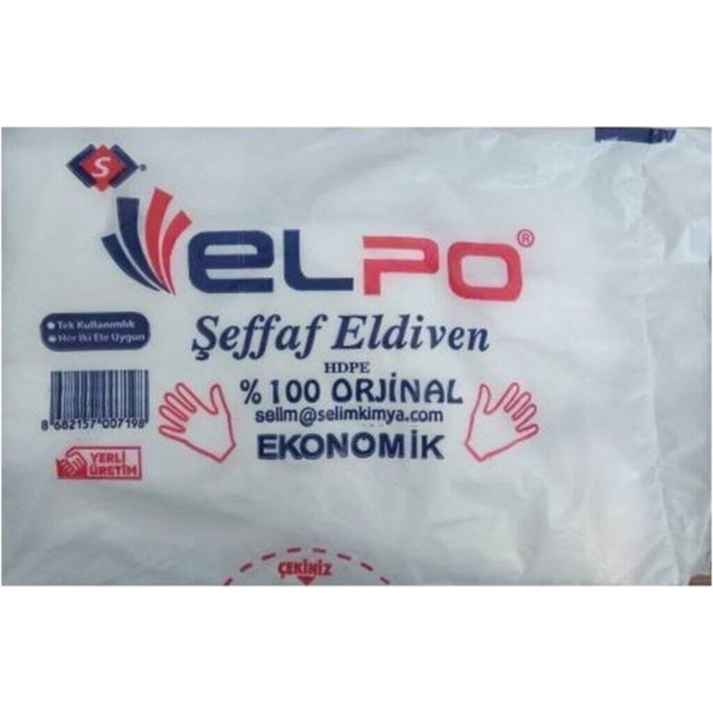 Elpo Şeffaf Eldiven Poşet Eldiven 500 Adet 250 Çift Diğer Fiyatı