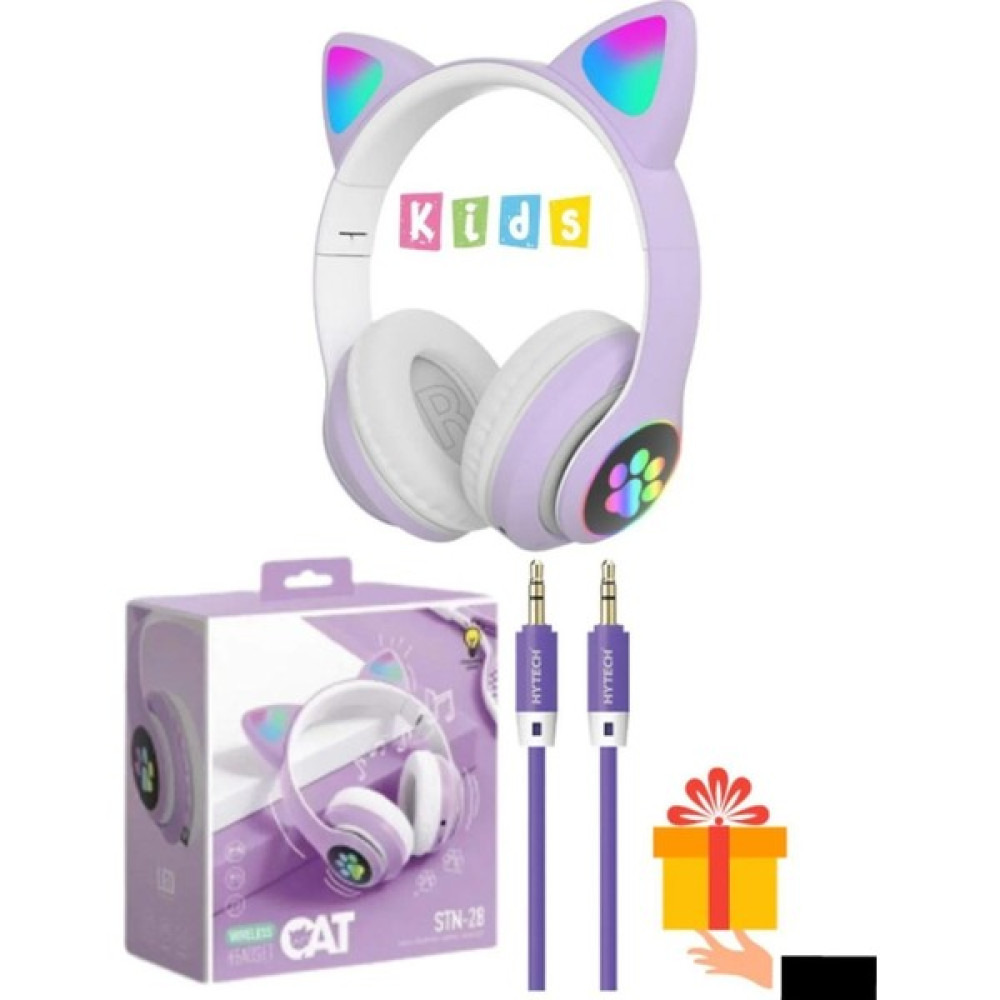 Elrond Vilya Kedi Kulağı Detaylı Bluetooth Kablosuz Kulaklık Çocuk Oyuncu Mor Beyaz Kulak Üstü Kulaklık Fiyatı
