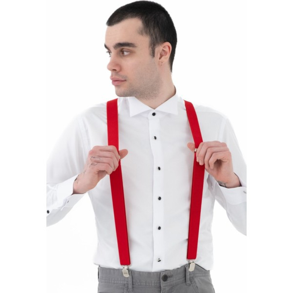 Elrozo x Model Pantolon Askısı Kırmızı - Standart Takım Elbise Aksesuarı Fiyatı