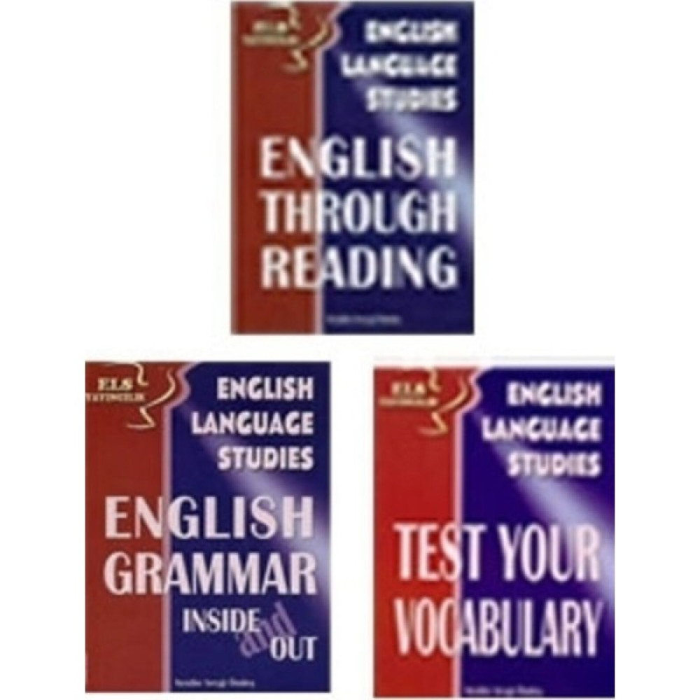 Els English Grammar + English Through Reading + Test Your Vocabulary Yabancı Dil Öğretici Kitaplar ve Eğitim Setleri Fiyatı