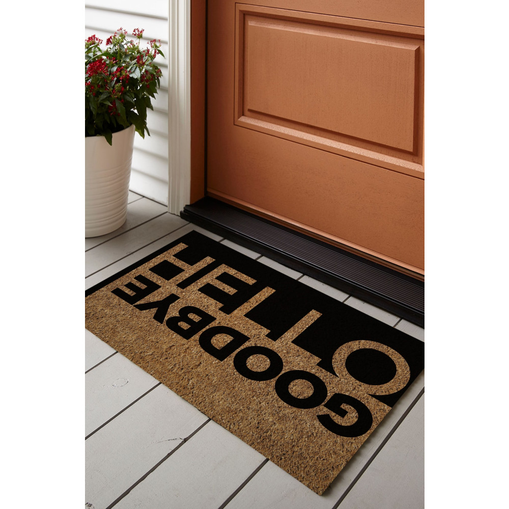 Else Dekor Hello Goodbye Desenli Modern Iç Ve Dış Kapı Önü Paspası Kps-4 45 x 70 Beden Paspas Fiyatı