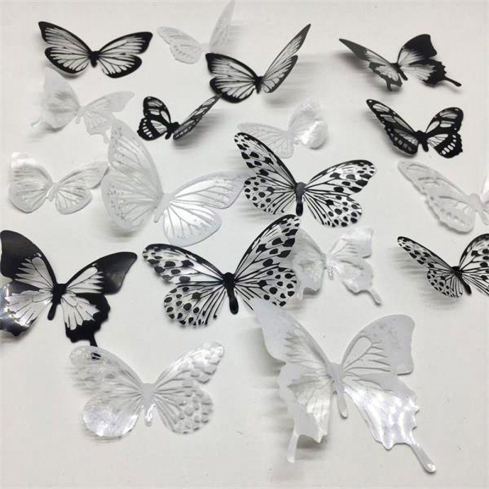 Else Nippon 18 Adet 3D Duvar Sticker Çift Kanatlı Kelebek Pvc Wall Sticker Butterfly Duvar Stickerı Fiyatı