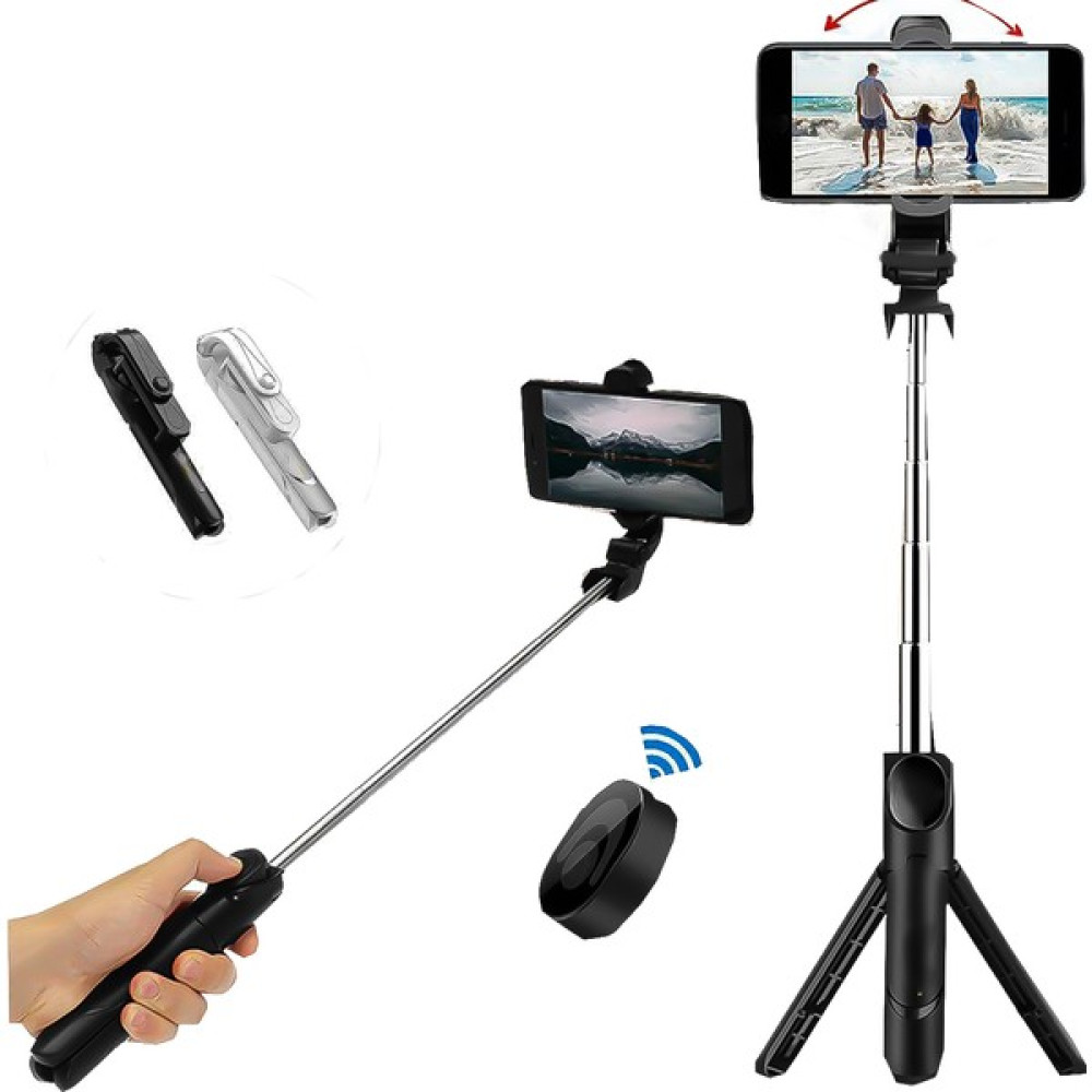 Else Nippon Siyah Bluetooth Kumandalı Selfie Çubuğu - Monopod - Tripod Vlog Telefon Tutucu - Tiktok Selfie - Özçekim Çubuğu Fiyatı