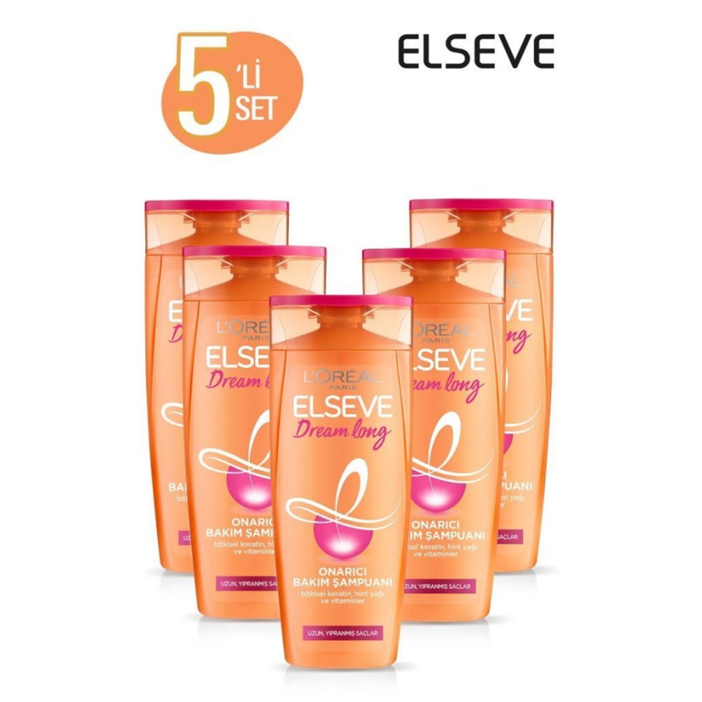 ELSEVE 5li Dream Long Onarıcı Bakım Şampuanı 360 ml Seti Şampuan ve Saç Kremi Fiyatı