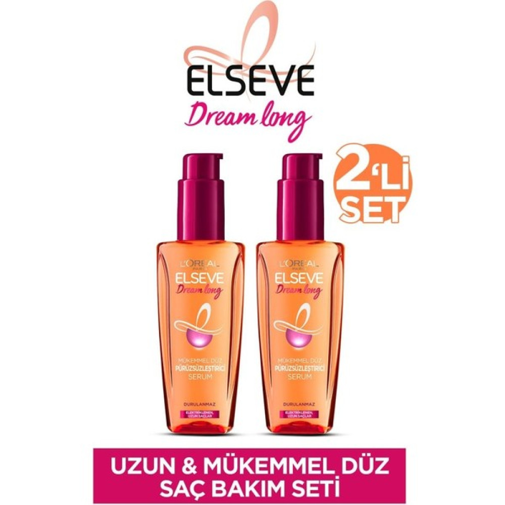 Elseve Dream Long Mükemmel Düz Pürüzsüzleştirici Serum 2'li Saç Bakım Maskeleri & Serumlar & Spreyler Fiyatı