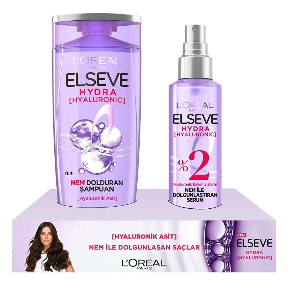 Elseve Hyaluronıc  Şampuan 390 ml + Serum Kofre 150 ml Şampuan ve Saç Kremi Fiyatı