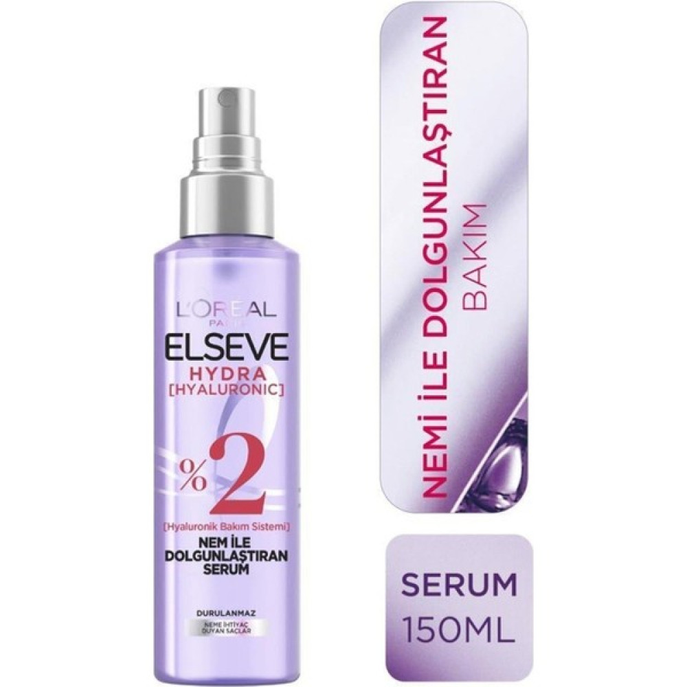 Elseve Hydra [hyaluronic] Nem ile Dolgunlaştıran Serum 150ML/DURULANMAZ Saç Şekillendirici Sprey Fiyatı