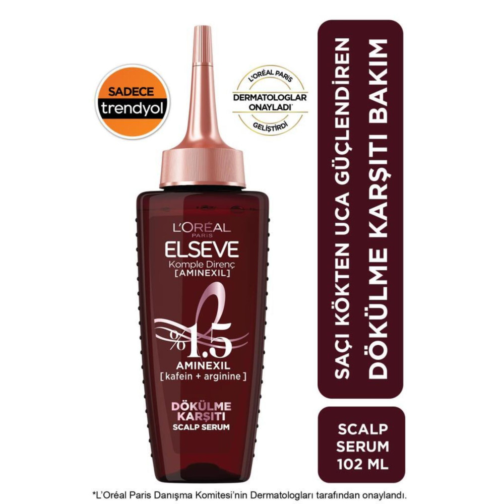 ELSEVE Komple Direnç %1.5 Aminexil [Kafein + Arginine] Dökülme Karştı Güçlendirici Scalp Saç Serumu 102ml Saç Bakım Maskeleri & Serumlar & Spreyler Fiyatı