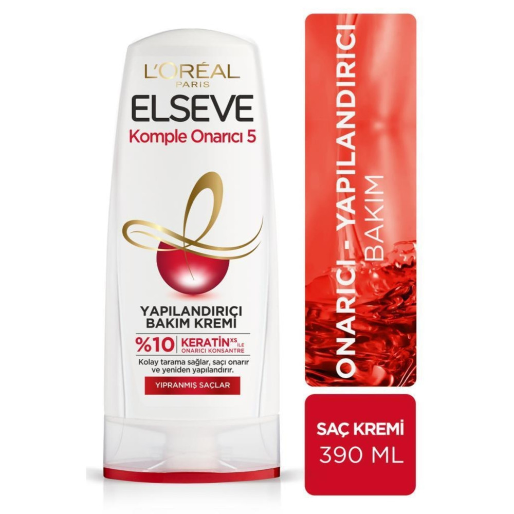 ELSEVE Komple Onarıcı 5 Yapılandırıcı Bakım Kremi 390 Ml Şampuan ve Saç Kremi Fiyatı