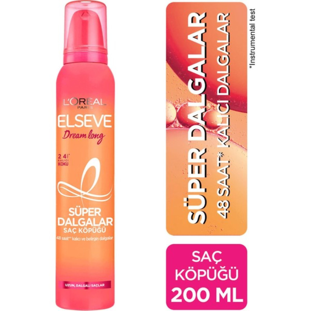 Elseve L'oreal Paris Elseve Dream Long Saç Bakım Köpüğü Süper Dalga 200 ml - 1 Saç Şekillendirici Köpük Fiyatı