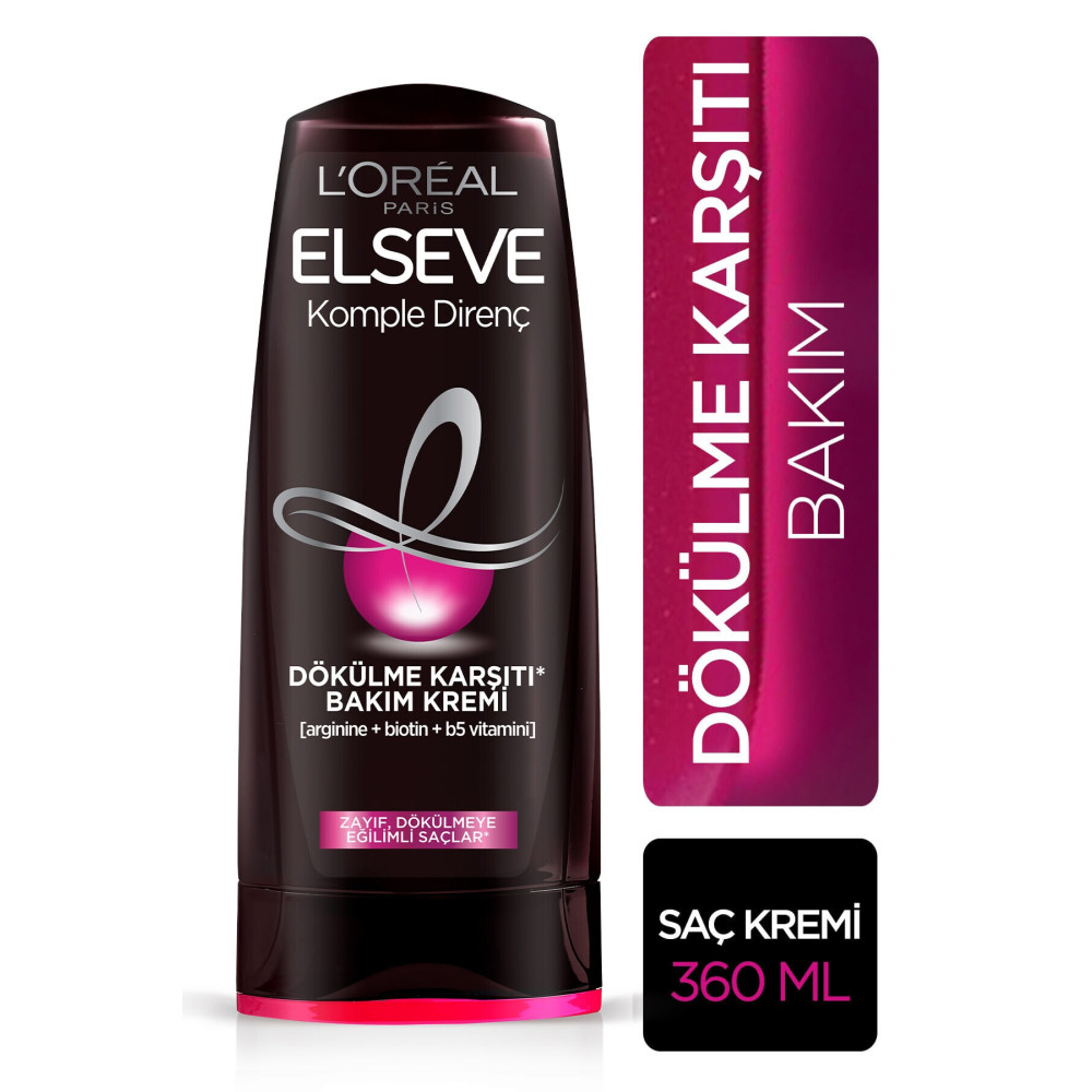 ELSEVE Loréal Paris Komple Direnç Dökülme Karşıtı Bakım Kremi 360 ml Şampuan ve Saç Kremi Fiyatı