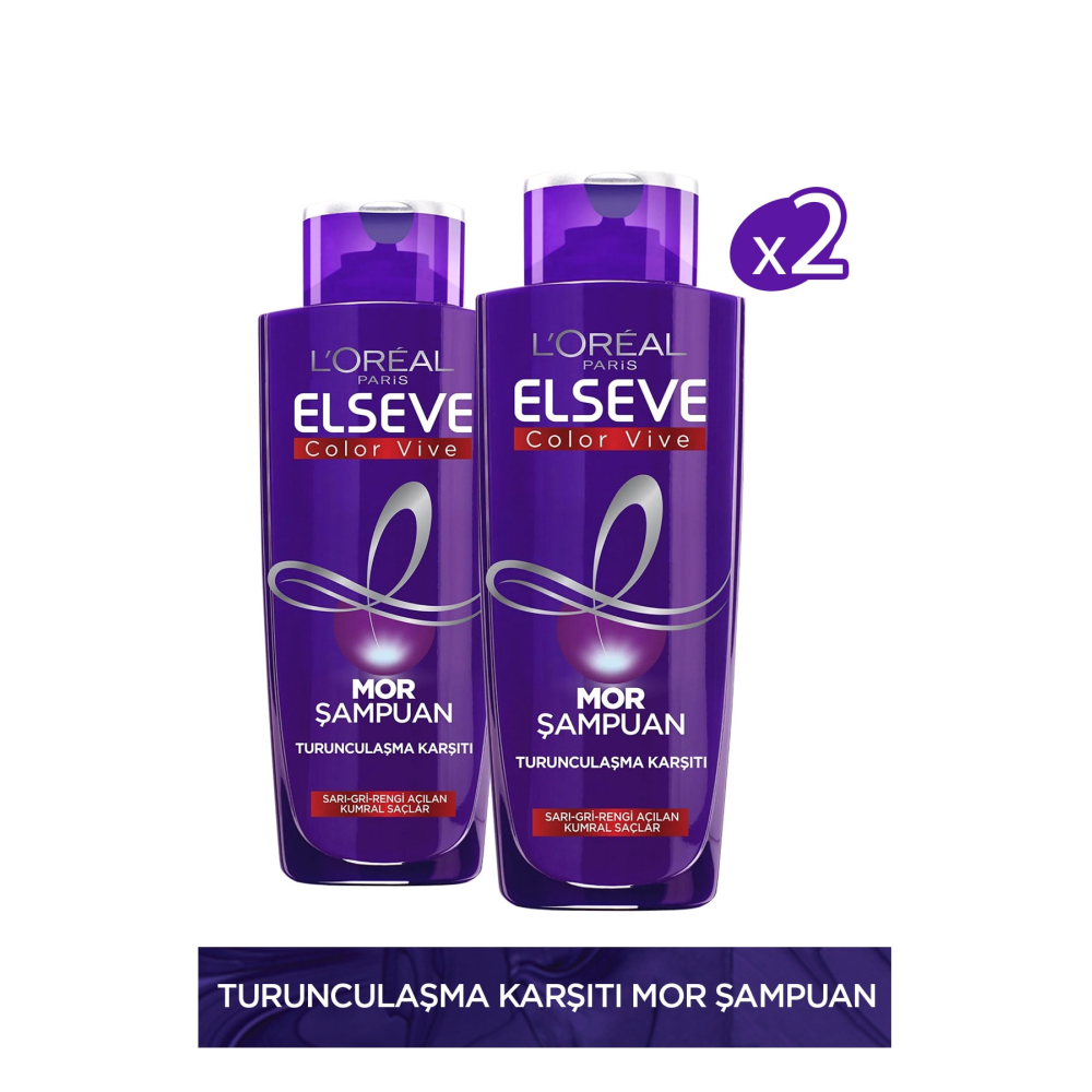 ELSEVE Loréal Paris Mor Şampuan 200ml X2 Şampuan ve Saç Kremi Fiyatı