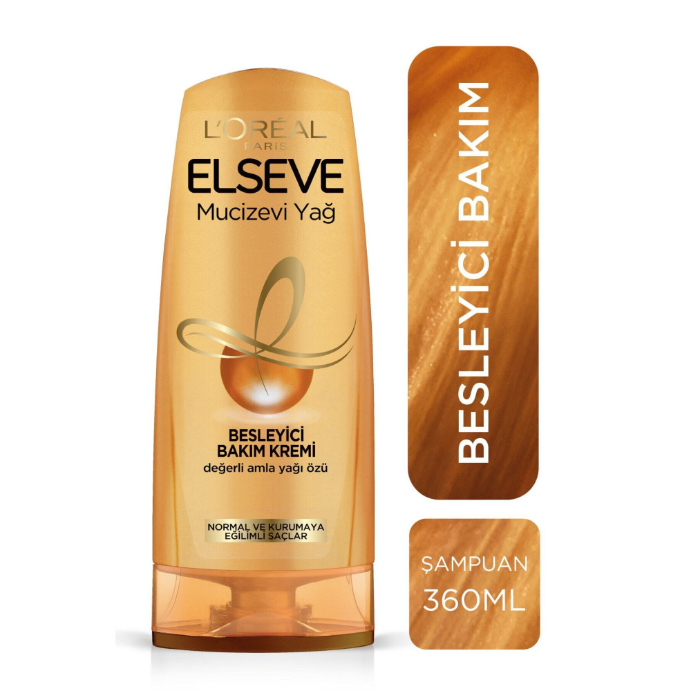 ELSEVE Loréal Paris Mucizevi Yağ Besleyici Bakım Kremi 360 ml Şampuan ve Saç Kremi Fiyatı