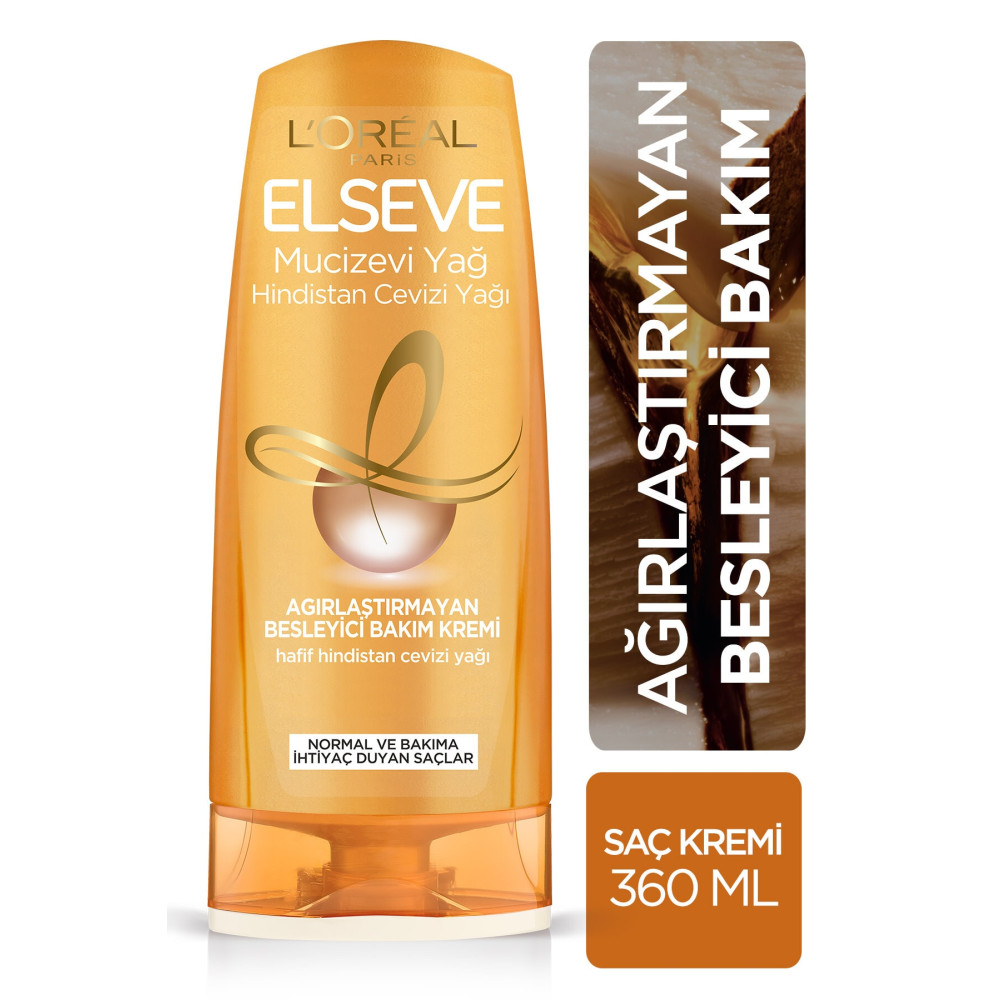 ELSEVE Mucizevi Hindistan Cevizi Yağı Ağırlaştırmayan Besleyici Bakım Kremi 360 ml Şampuan ve Saç Kremi Fiyatı
