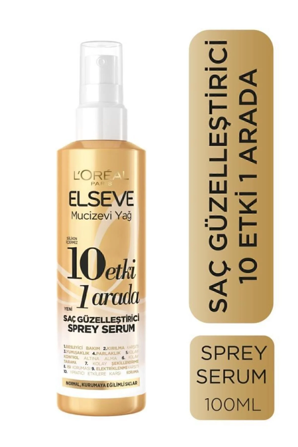 ELSEVE Mucizevi Yağ 10 Etki 1 Arada Saç Güzelleştirici Sprey Serum 150ml" Saç Bakım Maskeleri & Serumlar & Spreyler Fiyatı