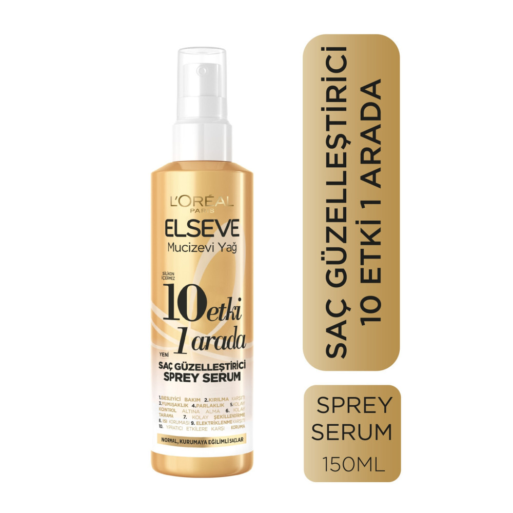 ELSEVE Mucizevi Yağ 10 Etki 1 Arada Saç Güzelleştirici Sprey Serum 150ml Saç Bakım Maskeleri & Serumlar & Spreyler Fiyatı