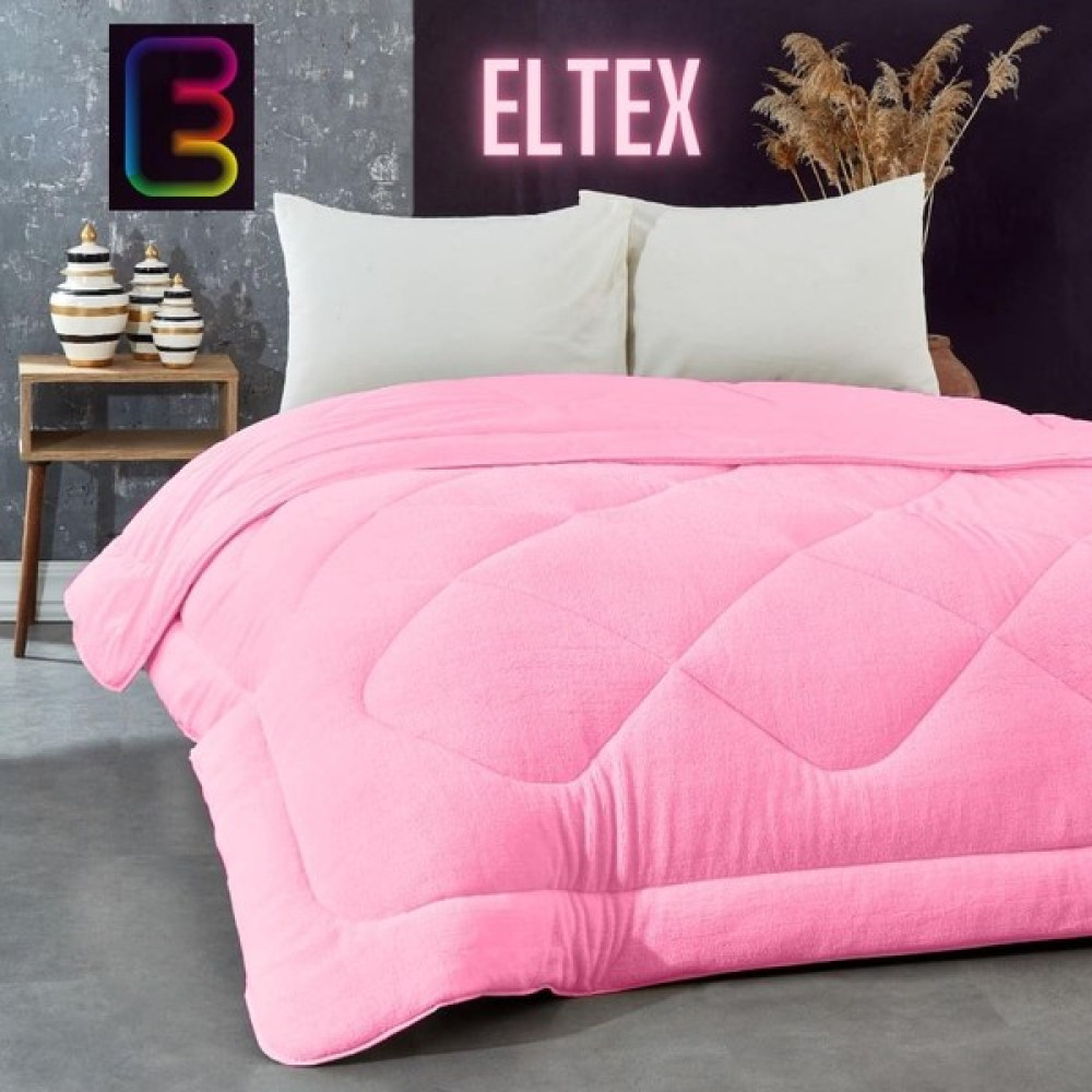 Eltex-Elif Tekstil Wellsoft Battal Boy Yorgan (63tel %100 Pamuk) - 220 x 240 cm - Pembe Yorgan Fiyatı