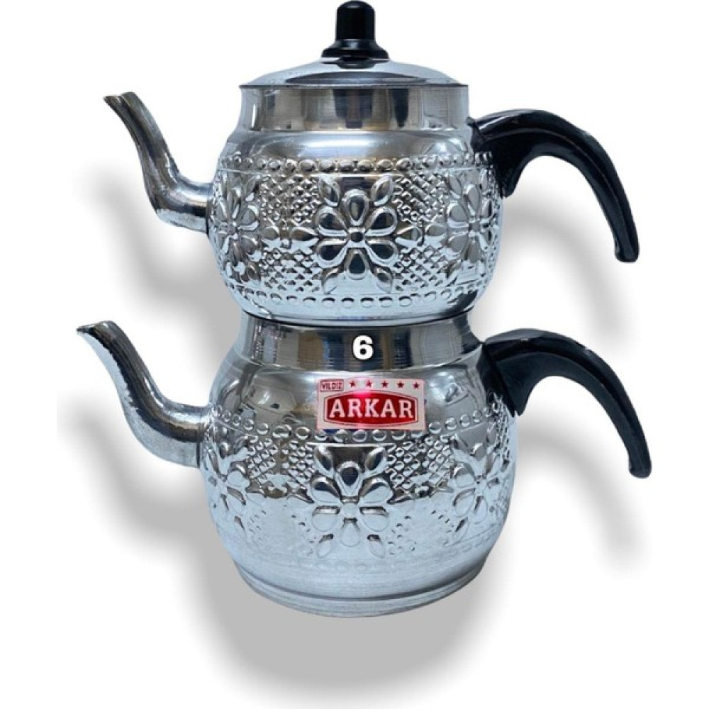 Elur Çaydanlık Motifli No 6 (Toplam 4.50 Litre Çay / Çaydanlık Setleri Fiyatı