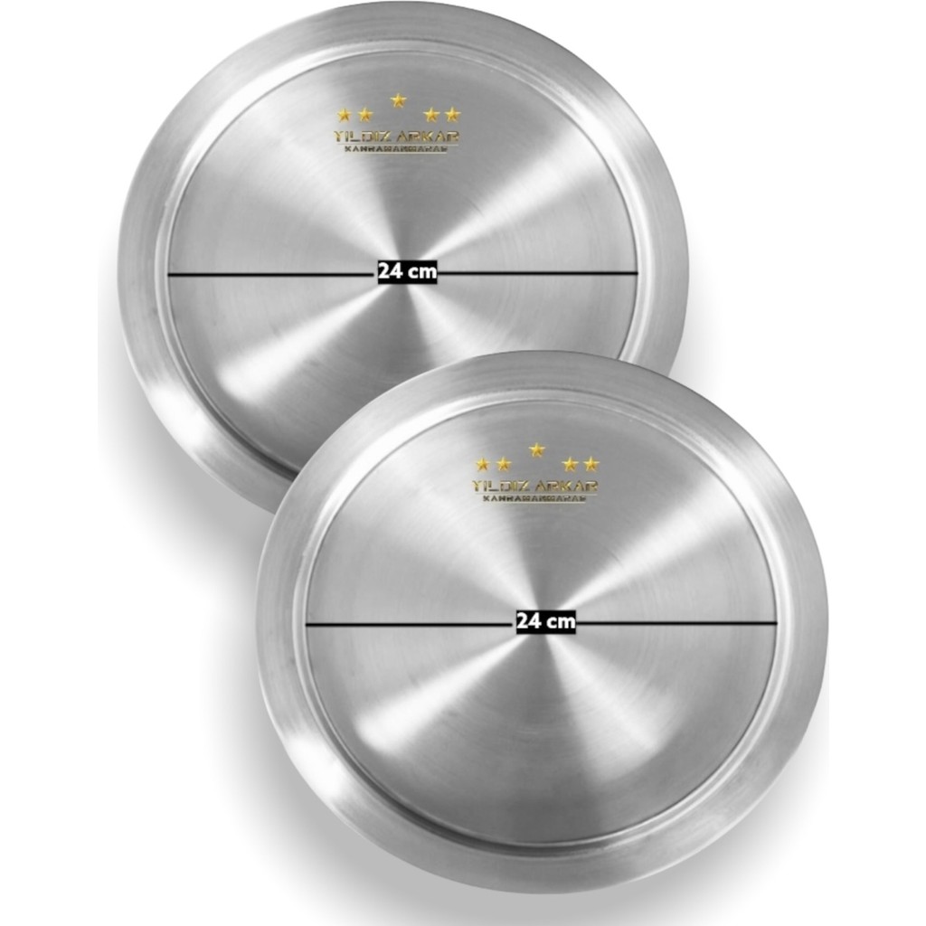 Elur Künefe Tabağı Tepsisi 2 adet 24 cm (4 kişilik) - Gri Tepsiler / Fırın Kapları Fiyatı
