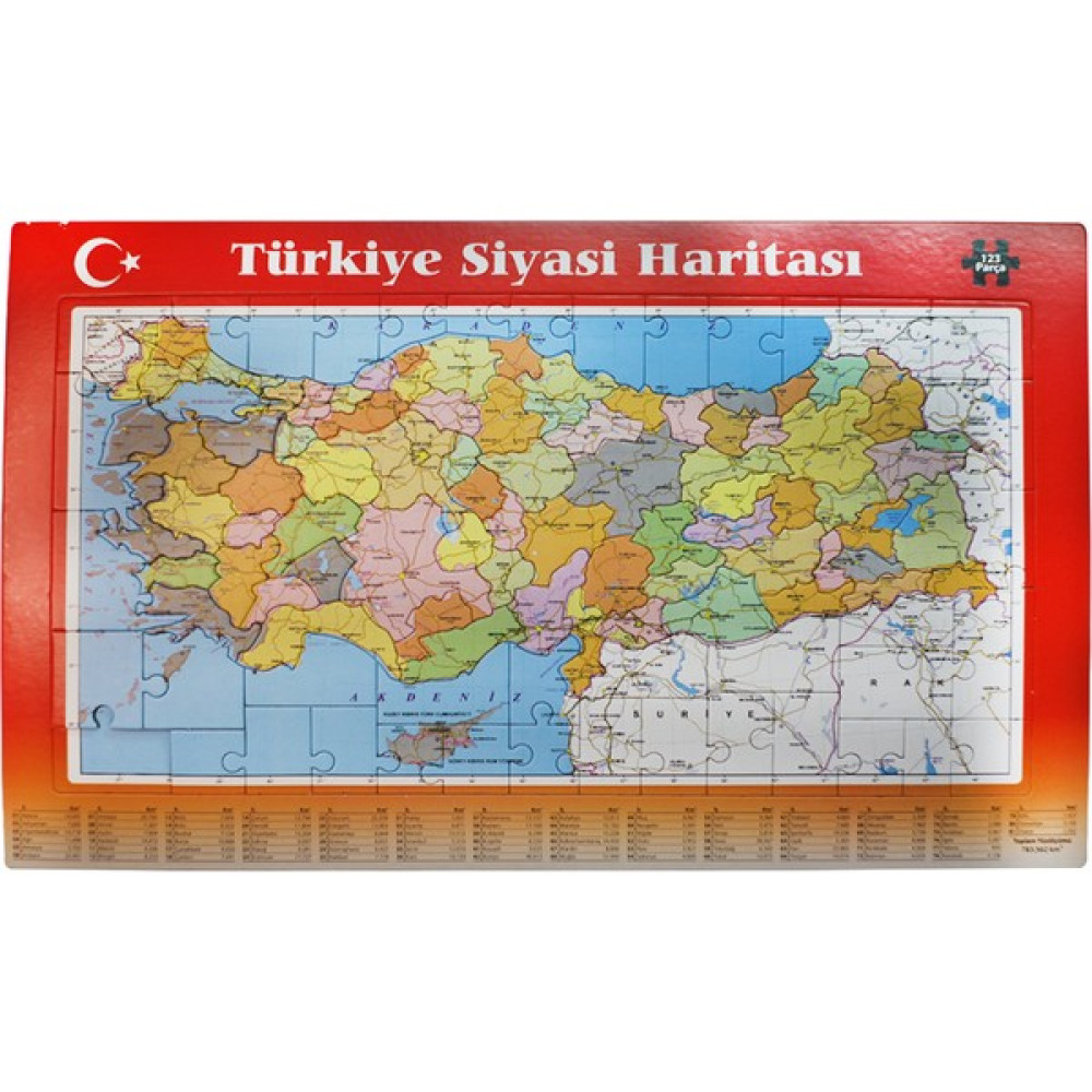 Elux Türkiye Haritası Puzzle 123 Parça Her Il Ayrı Parça (Kutusuz) Puzzle & Aksesuarları Fiyatı