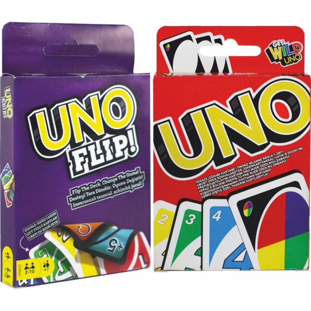 Elux Uno Flip & Uno Klasik 2'si Bir Arada Oyun Takımları Fiyatı
