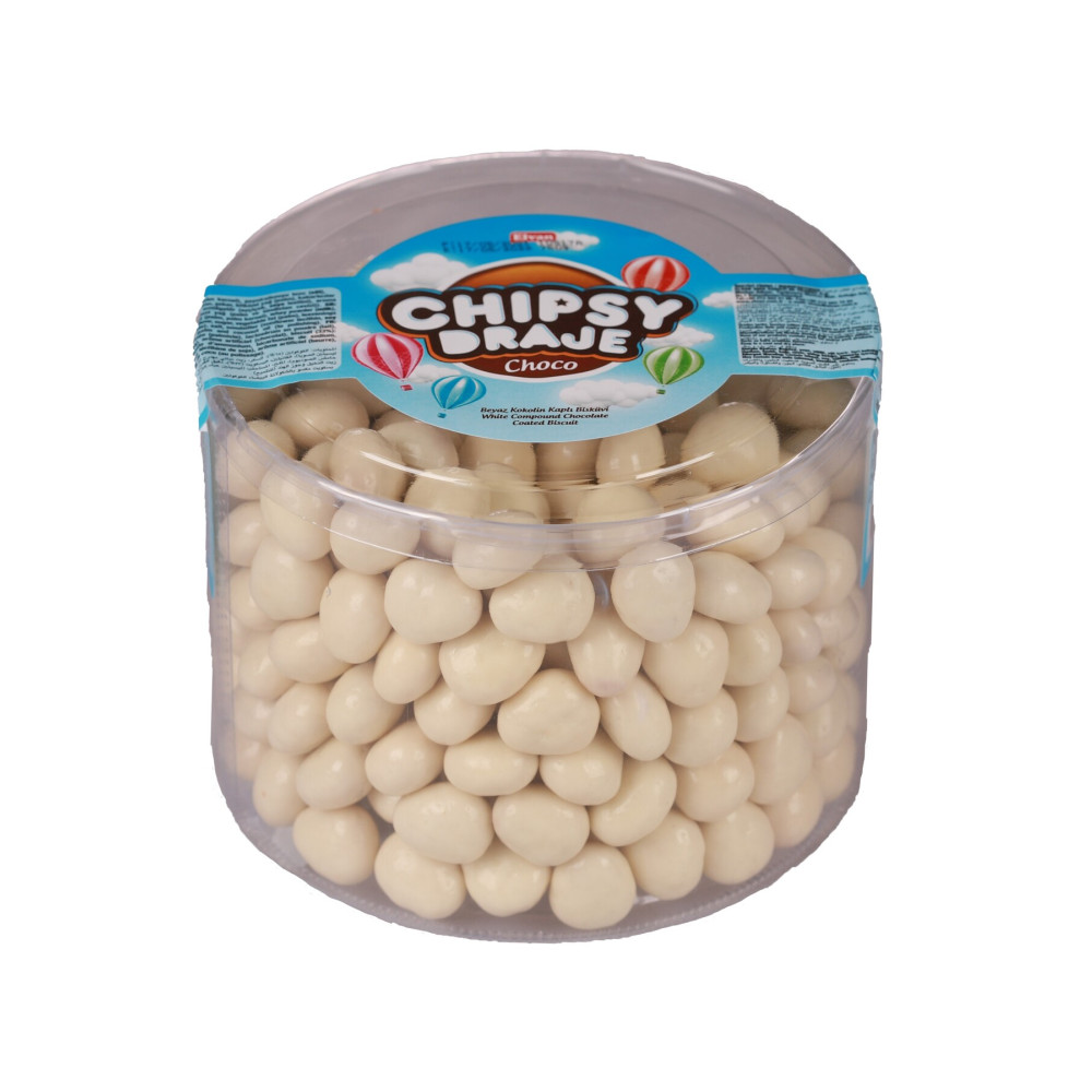 Elvan Bonbon Chipsy Beyaz Kakao Kaplı Bisküvi Draje 750 Gr. (1 PAKET) Şekerleme Sakız Fiyatı