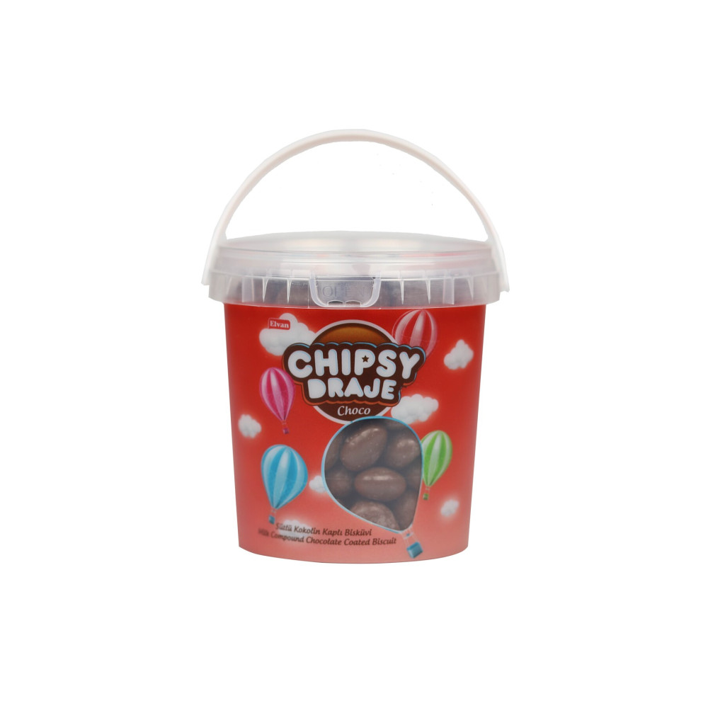 Elvan Bonbon Chıpsy Kakao Kaplı Bisküvili Draje 400 Gr. (1 ADET) Kraker ve Kurabiye Fiyatı