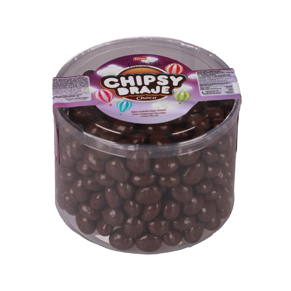 Elvan Bonbon Chipsy Portakal Aromalı Bitter Kakao Kaplı Bisküvi Draje 750 Gr. (1 Paket) Şekerleme Sakız Fiyatı