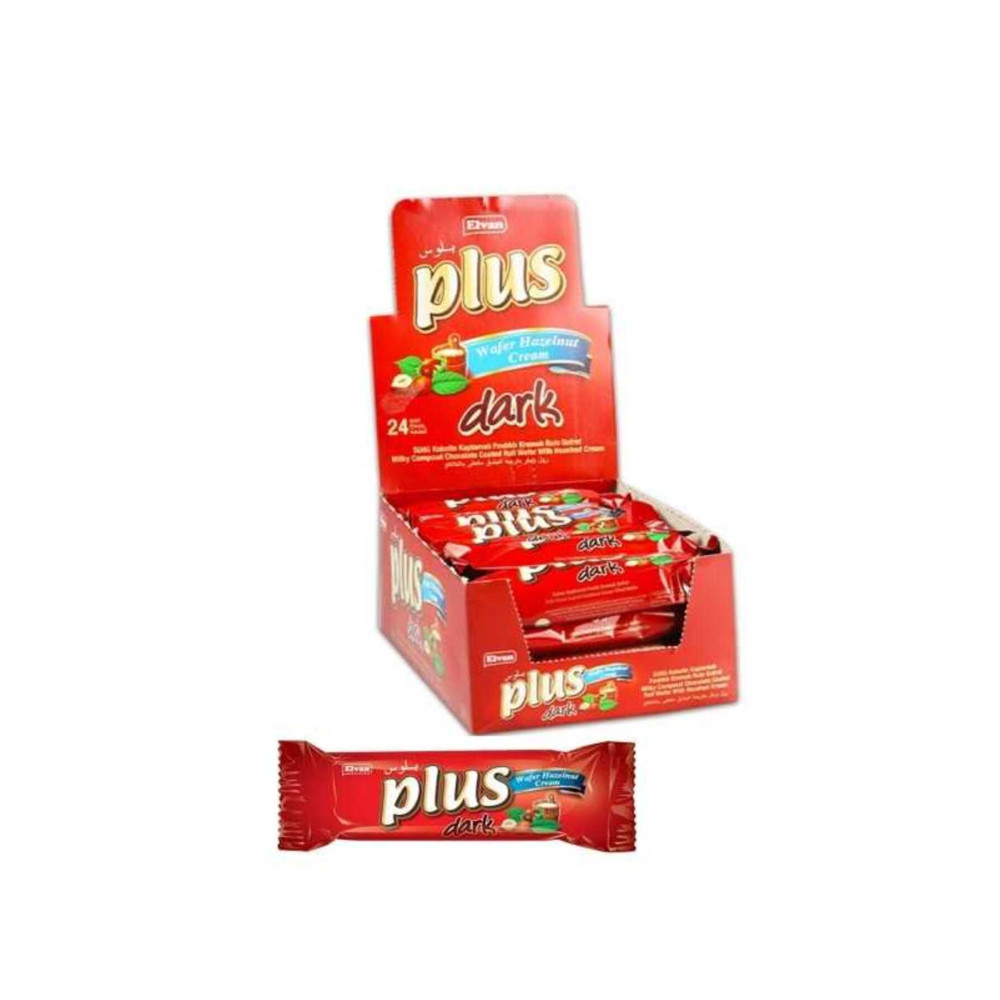 Elvan Plus Dark Gofret 20 Gr. 24lü (1 Paket) Çikolata ve Gofret Fiyatı