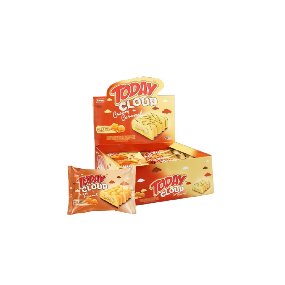 Elvan Today Cloud Cake Karamelli 40Gr. 24 Adet Bisküvi ve Kek Fiyatı