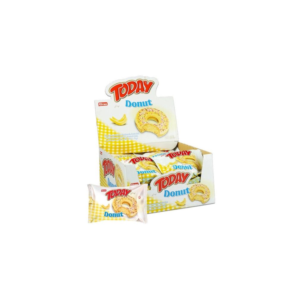 Elvan Today Donut Kek Muzlu 35 Gr. 24 Adet (1 Kutu) Bisküvi ve Kek Fiyatı