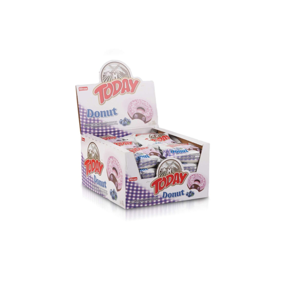Elvan Today Donut Kek Yabanmersinli 40Gr. 24 Adet (1 Kutu) Bisküvi ve Kek Fiyatı