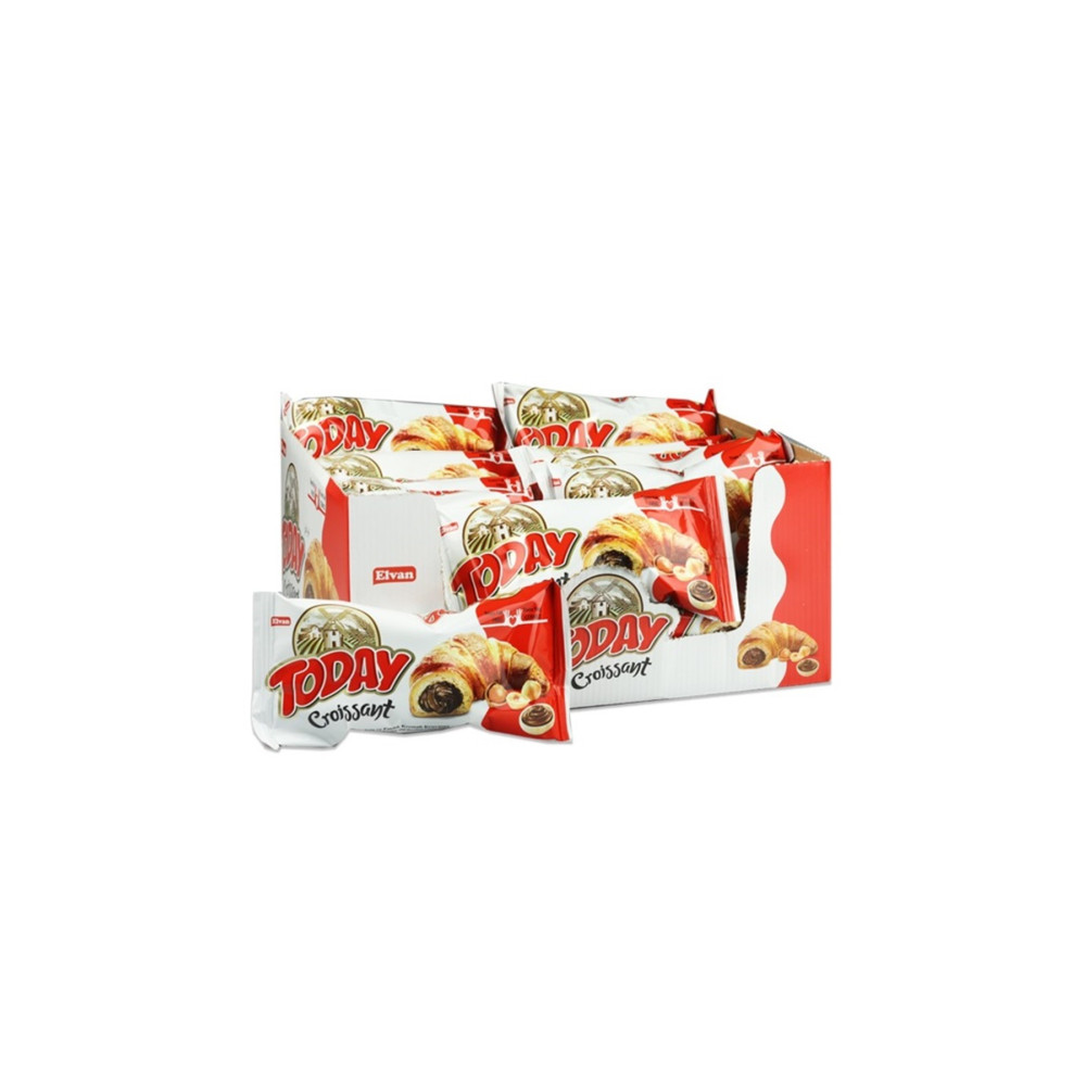 Elvan Today Kruvasan Çikolatalı 40 Gr. 20 Adet (1 Kutu) Bisküvi ve Kek Fiyatı