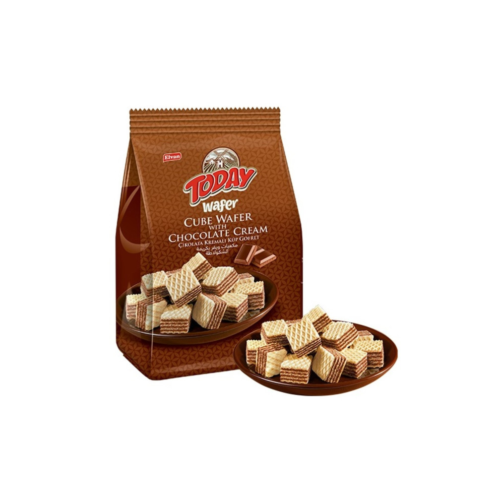 Elvan Today Küp Gofret Çikolatalı 200Gr. (1 Paket) Çikolata ve Gofret Fiyatı