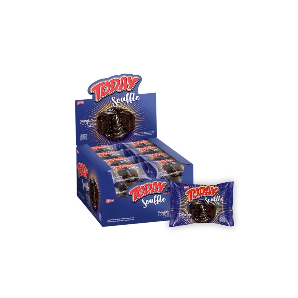 Elvan Today Suffle Kek Kakao Kremalı 50 Gr. 24 Adet (1 Kutu) Bisküvi ve Kek Fiyatı