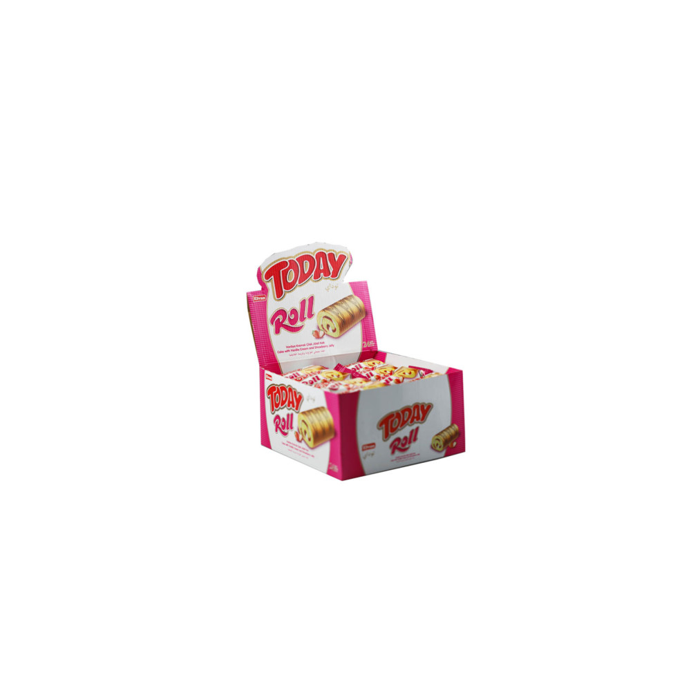 Elvan Today Swiss Roll Çilek Kremalı Kek 35 gr 24 Adet (1 KUTU) Bisküvi ve Kek Fiyatı