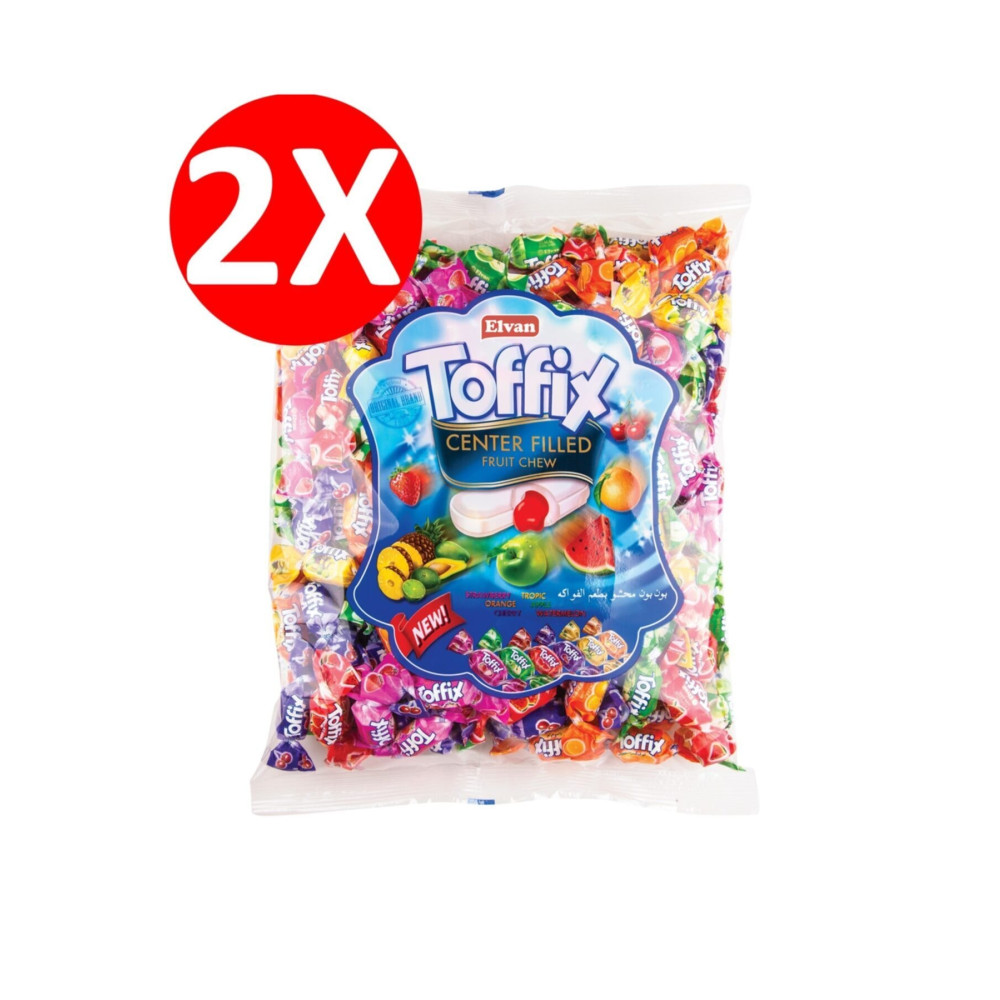 Elvan Toffix Mix Şeker 300 Gr. 2 Li Paket Şekerleme Sakız Fiyatı