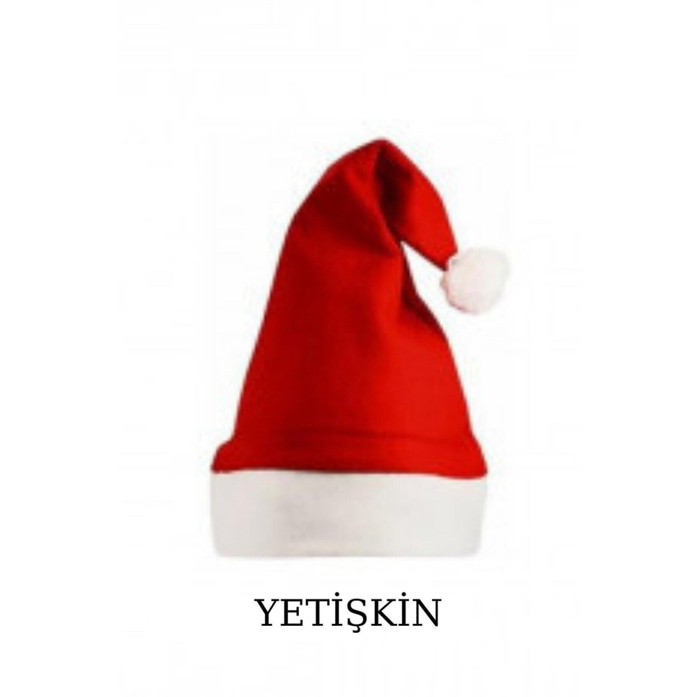 elvin aksesuar Kırmızı Polar Yılbaşı Noel Baba Şapkası Yetişkin Yaş Günü & Parti Fiyatı