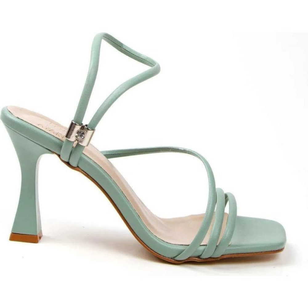 Elvin Shoes Elvinshoes Kadın Yazlık Yeşil Suni Deri Topuklu Ayakkabı Bayan Topuklu Ayakkabı Topuklu Ayakkabı Fiyatı