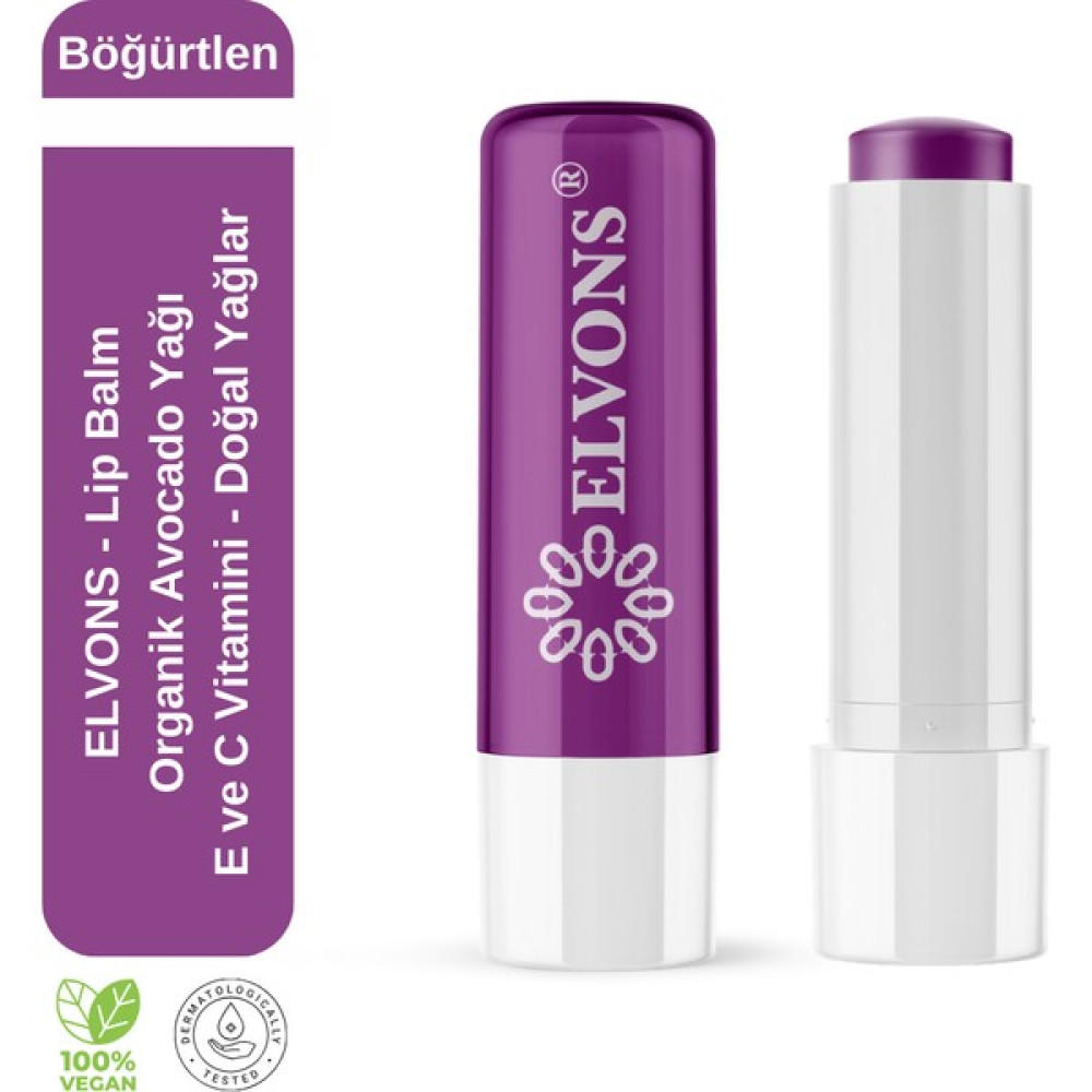 Elvons Lip Balm Dudak Bakım Kremi Besleyici Ve Nemlendirici Böğürtlenli (C & E vitaminleri) Dudak Bakımı / Koruyucu Fiyatı