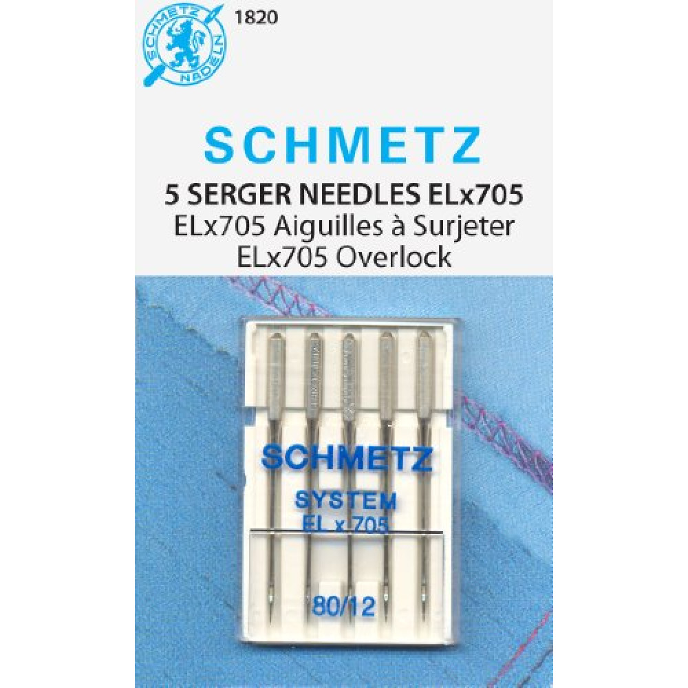ELX705 Serger Needles -Size 14/90 5/Pkg (74063)